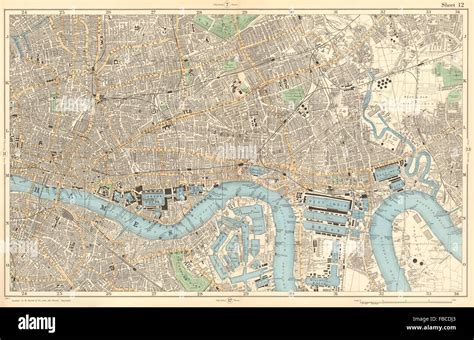 Map of london street east end hi-res stock photography and images - Alamy