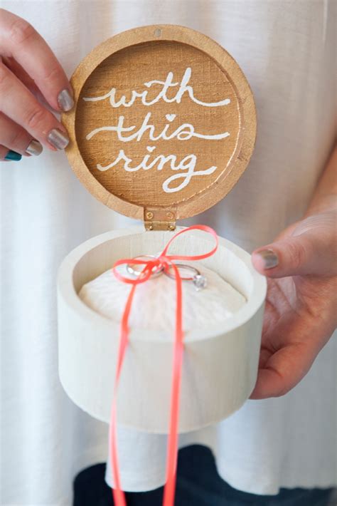 Learn how to make this adorable DIY ring bearer pillow box!