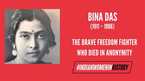 Bina Das: The Brave Freedom Fighter Who Died In Anonymity | # ...