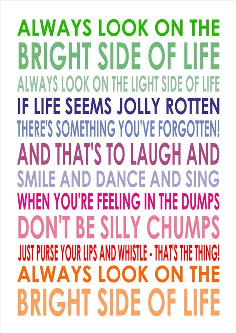 Always Look on the Bright Side of Life Poster