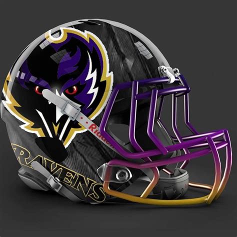 Baltimore Ravens alt helmet design | Football helmets, Football helmet ...