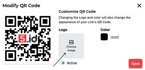 How to change your QR code logo - s.id