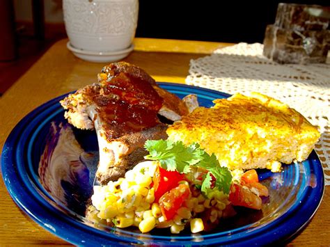 Ribs, Cornbread & Grilled Corn Salad | I paired the Grilled … | Flickr