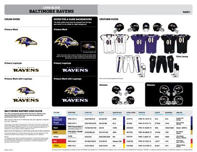 Baltimore Ravens Colors | Sports Teams Colors | U.S. Team Colors