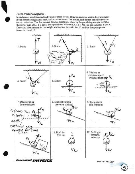 Free Body Diagram Worksheet Answers - Onlineworksheet.my.id