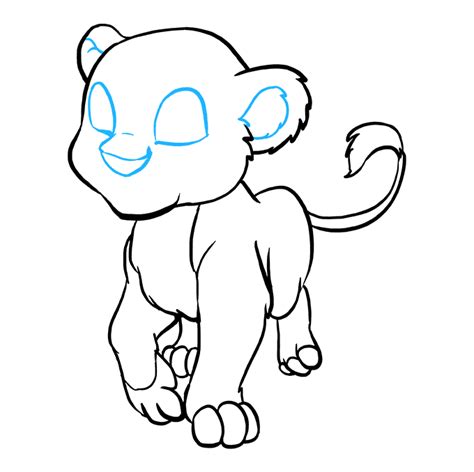 How To Draw A Baby Lion Step By Step