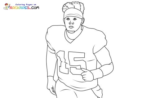 Patrick Mahomes Coloring Pages