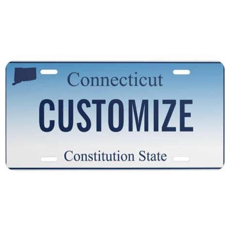 Connecticut Custom License Plate | Zazzle.com