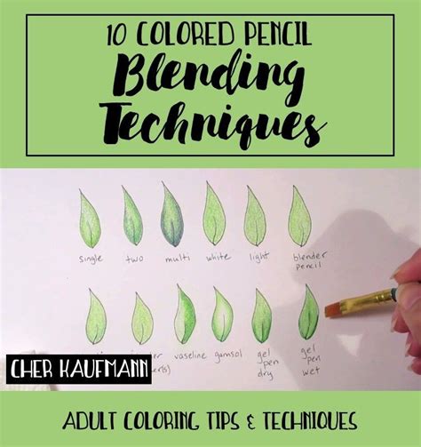 10 Colored Pencil Blending Techniques | Coloring tutorial, Pencil drawing tutorials, Blending ...