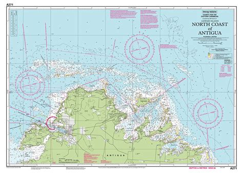 Imray Caribbean Chart A271: North Coast of Antigua - Captain's Nautical Books & Charts