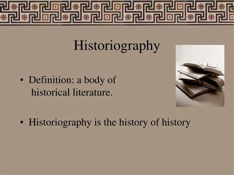 What is a main concern of historiography? - Opera Residences