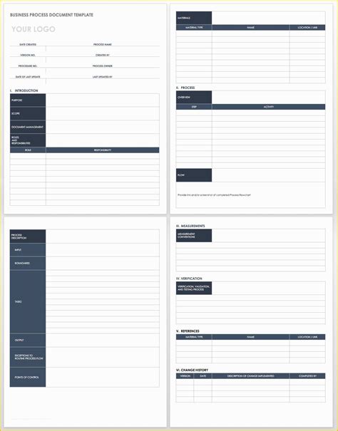 Process Document Template Free Of Best 25 Standard Operating Procedure ...