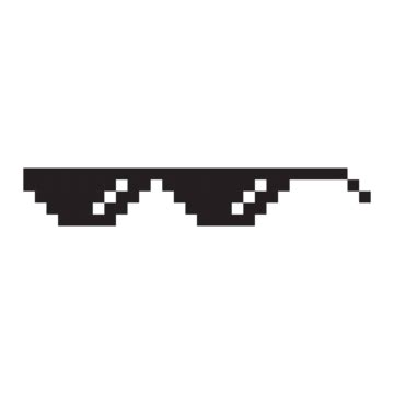 Pixel Sunglasses PNG Transparent Images Free Download | Vector Files ...