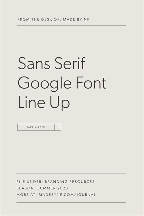 Sleek Modern Sans Serif Fonts from Google Fonts | Top Sans Serif Google Font Choices for Brands ...