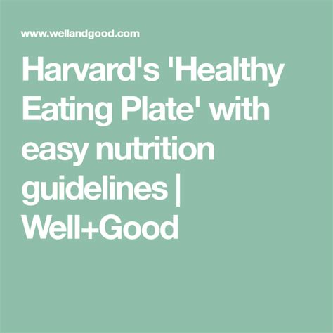 Harvard’s 'Healthy Eating Plate' is the easiest way to make every meal ...