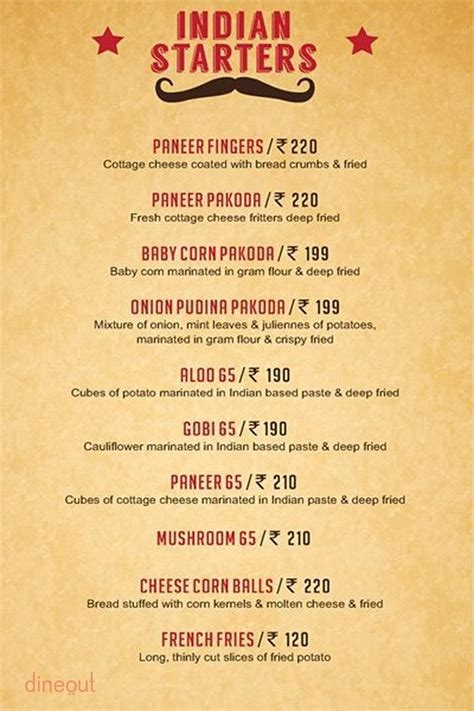 Menu of Pind, Velachery, Chennai | Dineout discovery