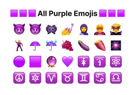 +30 Purple Emojis Explained: Meanings & Ready to Use Assets - Eggradients.com