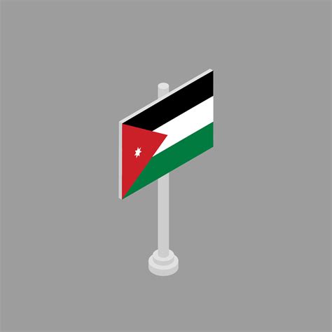 Illustration of Jordan flag Template 13349499 Vector Art at Vecteezy