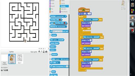 Scratch 2 0 How to make a maze game - YouTube