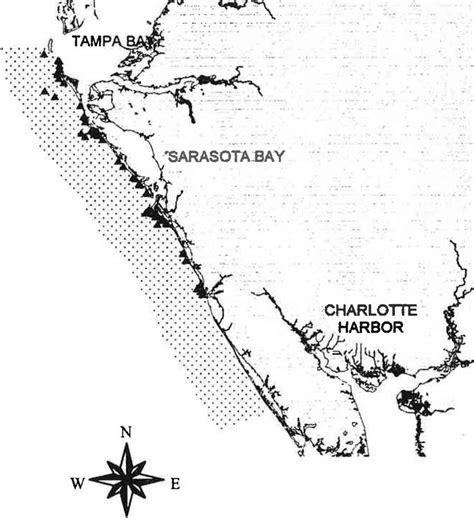 a. Sightings of Sarasota Bay resident female dolphins in the Gulf July ...