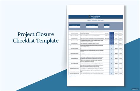 Project Closure Checklist Excel Template - prntbl.concejomunicipaldechinu.gov.co