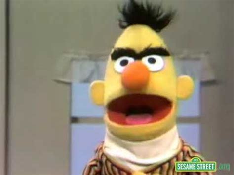 Sesame Street Bert Gets Angry - YouTube