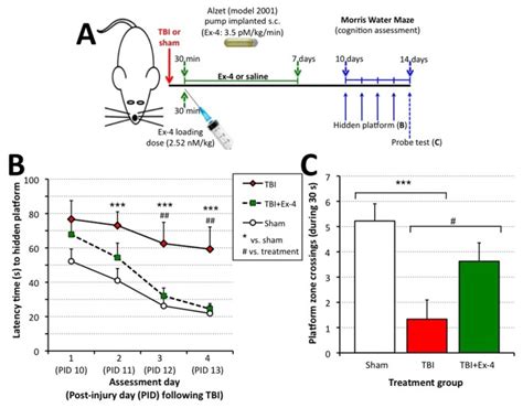 Administration of Exendin-4 (Ex-4) significantly ameliorated cognitive ...