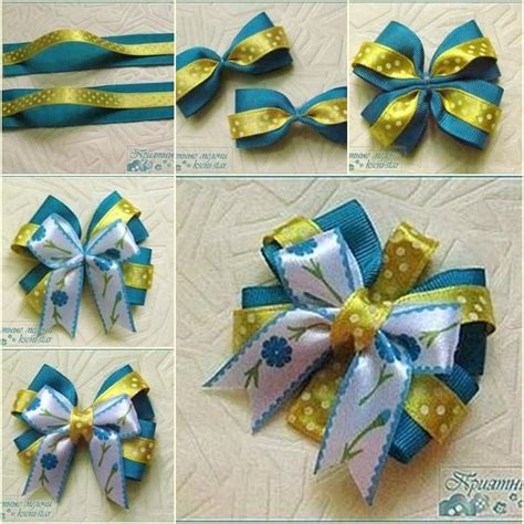 DIY Ribbon Bow : DIY Beautiful Satin Ribbon Bow Hair Clip Ribbon Hair Clips, Bows Diy Ribbon ...