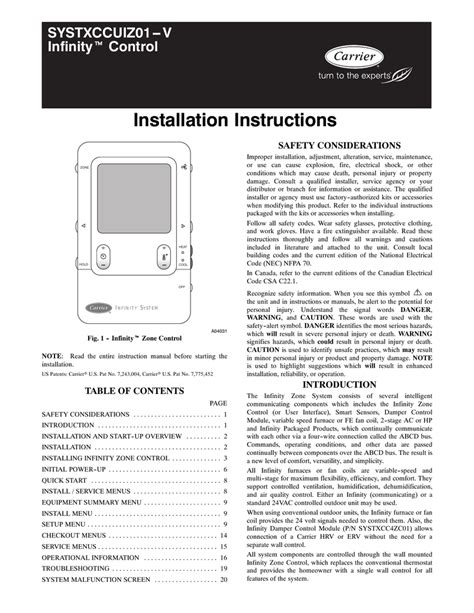 Carrier Infinity Thermostat Wiring Diagram » Diagram Circuit