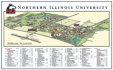 Northern Illinois University Map - DeKalb Illinois • mappery