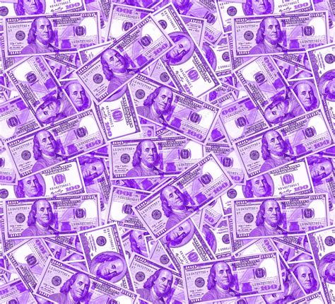 Purple Money Seamless Background PNG — drypdesigns