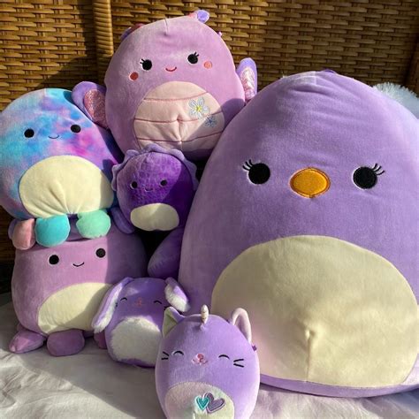 Purple Squishmallows Instagram: @thesquishmochi | Throw pillows, Pillows, Plush