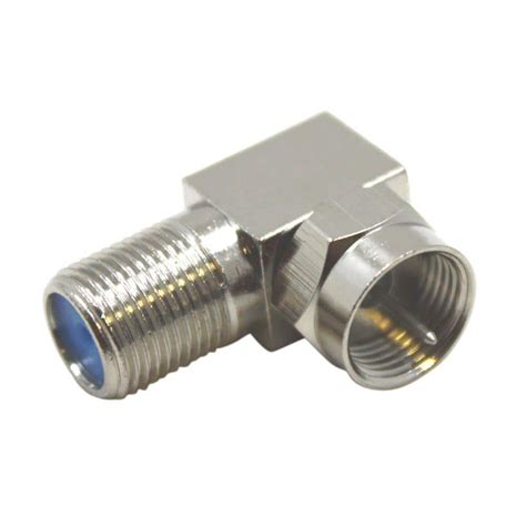 Ideal 90° Coaxial F-Type Adapters (2 per Pack)-85-070 - The Home Depot