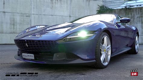 Ferrari Roma "blue tour de france" - YouTube