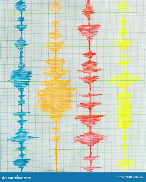 Seismological Device Sheet - Seismometer Stock Photo - Image of earthquake, paper: 76657010