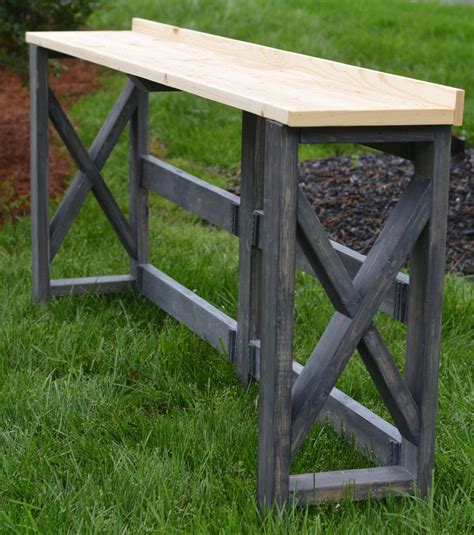 Sofa Bar Table—SOLD! But we will be happy to build you a custom piece. | Bar table diy, Bar ...