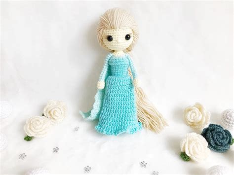 Frozen Elsa Princess Crochet nursery decor Elsa amigurumi | Etsy