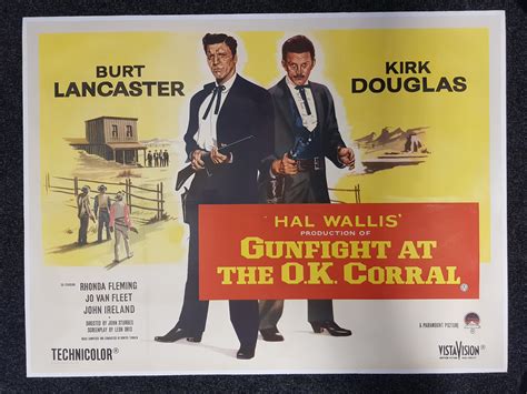 Gunfight at the OK Corral – UK Quad – Vintage Movie Art