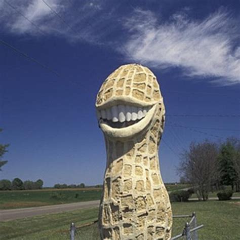 Jimmy Carter Smiling Peanut – Plains, Georgia - Atlas Obscura