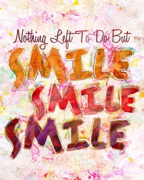 Smile Smile Smile Art, Quote Painting, Blissful Saying Art - Etsy