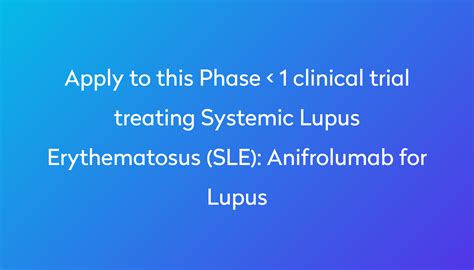 Anifrolumab for Lupus Clinical Trial 2024 | Power