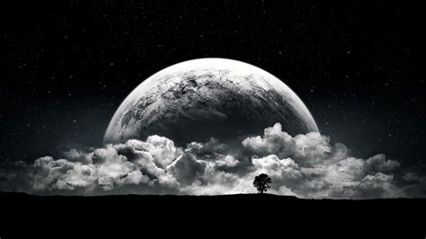 space, Monochrome Wallpapers HD / Desktop and Mobile Backgrounds