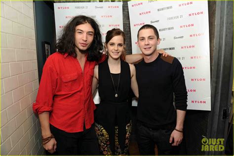 Emma Watson: 'Nylon' Dinner with Logan Lerman & Ezra Miller!: Photo ...