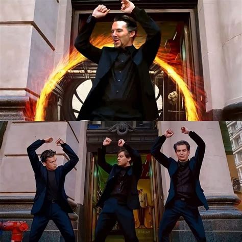 spidermans dancing with dr strange Blank Template - Imgflip