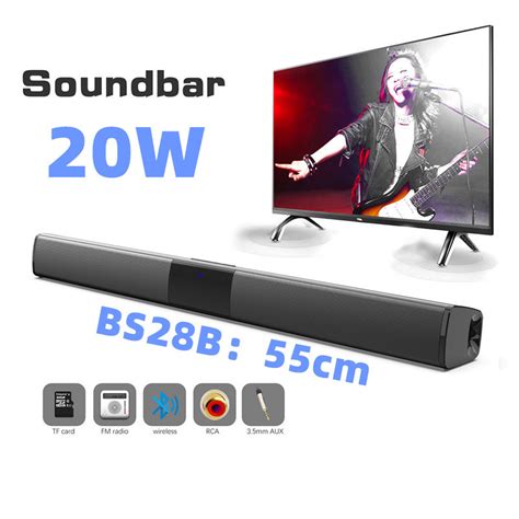 Small Sound Bars for TV, 21-Inch Ultra Slim Mini Surround Soundbar ...