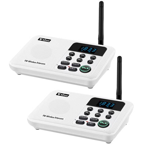 Wuloo Wireless Intercoms System for Home Office WL888 ( 2 packs, White – WulooOfficial