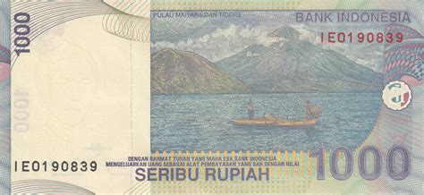 1000 Rupiah 2012, 2000-2016 Issue - 1000 Rupiah - Indonesia - Banknote ...