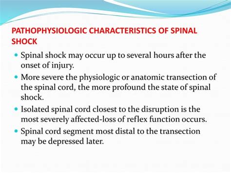 Spinal shock | PPT