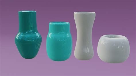 Vases 3D model set of ceramic 3D model | CGTrader