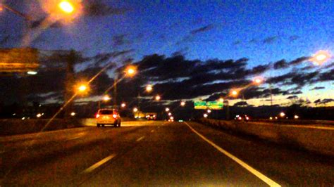 Belt Parkway (Exits 17 to 25) eastbound (Night) - YouTube